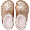 Crocs Kids’ Classic Lined Kids Clog | Casual Shoes(Gold/Barely Pink)