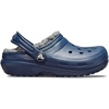 Crocs Kids’ Classic Lined Kids Clog | Casual Shoes(Navy/Charcoal)