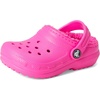 Crocs Kids’ Classic Lined Kids Clog | Casual Shoes(Pink Crush/Pink Crush)