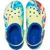 Crocs Kids’ Classic Lined Kids Clog | Casual Shoes(Sulphur/Multi Marbled Tie-dye)