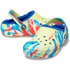Crocs Kids’ Classic Lined Kids Clog | Casual Shoes(Sulphur/Multi Marbled Tie-dye)