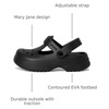 Crocs Kids’ Classic Mary Jane Clogs (Little Kid/Big Kid)(Black)