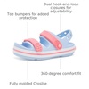 Crocs Kids’ Crocband Cruiser Sandals(Blue Frost/Guava)