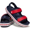Crocs Kids’ Crocband Cruiser Sandals(Navy/Varsity Red)