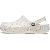 Crocs Kids Unisex Classic Graphic Clogs (Little Kid/Big Kid) White/Multi Paint Splatter 1 Medium