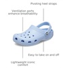 Crocs Unisex-Adult Classic Clog, Clogs for Women and Men(Blue Calcite)