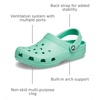 Crocs Unisex-Adult Classic Clog, Clogs for Women and Men(Jade Stone)