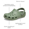 Crocs Unisex-Adult Classic Clog, Clogs for Women and Men(Moss)