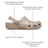 Crocs Unisex-Adult Classic Clog, Clogs for Women and Men(Taupe)