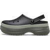 Crocs Unisex-Adult Classic Stacked Clogs Platform Platform | Casual Shoes(Black)