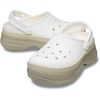 Crocs Unisex-Adult Classic Stacked Clogs Platform Platform | Casual Shoes(Chalk)