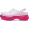 Crocs Unisex-Adult Classic Stacked Clogs Platform Platform | Casual Shoes(Dragon Fruit)