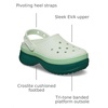 Crocs Unisex-Adult Classic Stacked Clogs Platform Platform | Casual Shoes(Hosta)