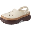 Crocs Unisex-Adult Classic Stacked Clogs Platform Platform | Casual Shoes(Mocha)