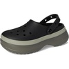 Crocs Unisex-Adult Classic Stacked Clogs Platform Platform | Casual Shoes(Black)
