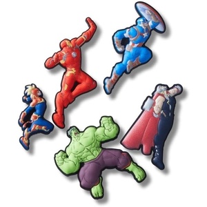 Crocs Jibbitz 5-Pack Trendy Shoe Charms | Jibbitz for Crocs(Avengers)