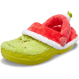 Crocs Kids’ Classic Lined I Am Clogs(The Grinch)