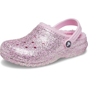 Crocs Kids’ Classic Lined Kids Clog | Casual Shoes(Neon Purple/Multi)