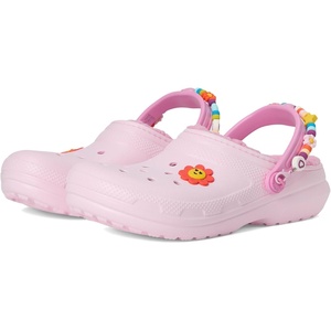 Crocs Kids’ Classic Lined Kids Clog | Casual Shoes(Pink Milk)