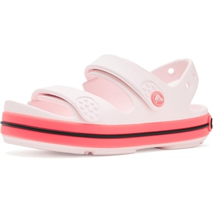 Crocs Kids’ Crocband Cruiser Sandals(Bubble Ice/Pink Blast)