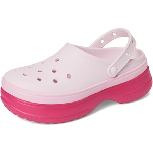 Crocs Unisex-Adult Classic Stacked Clogs Platform Platform | Casual Shoes(Dragon Fruit)