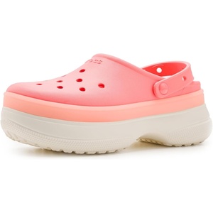 Crocs Unisex-Adult Classic Stacked Clogs Platform Platform | Casual Shoes(Frosted Guava)