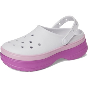 Crocs Unisex-Adult Classic Stacked Clogs Platform Platform | Casual Shoes(Grapeberry)
