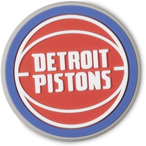 Crocs Unisex-Adult Jibbitz Shoe Charms – NBA Basketball Team Shoe Charm Singles, Sports Charms for Boys and Girls(Detroit Pistons)