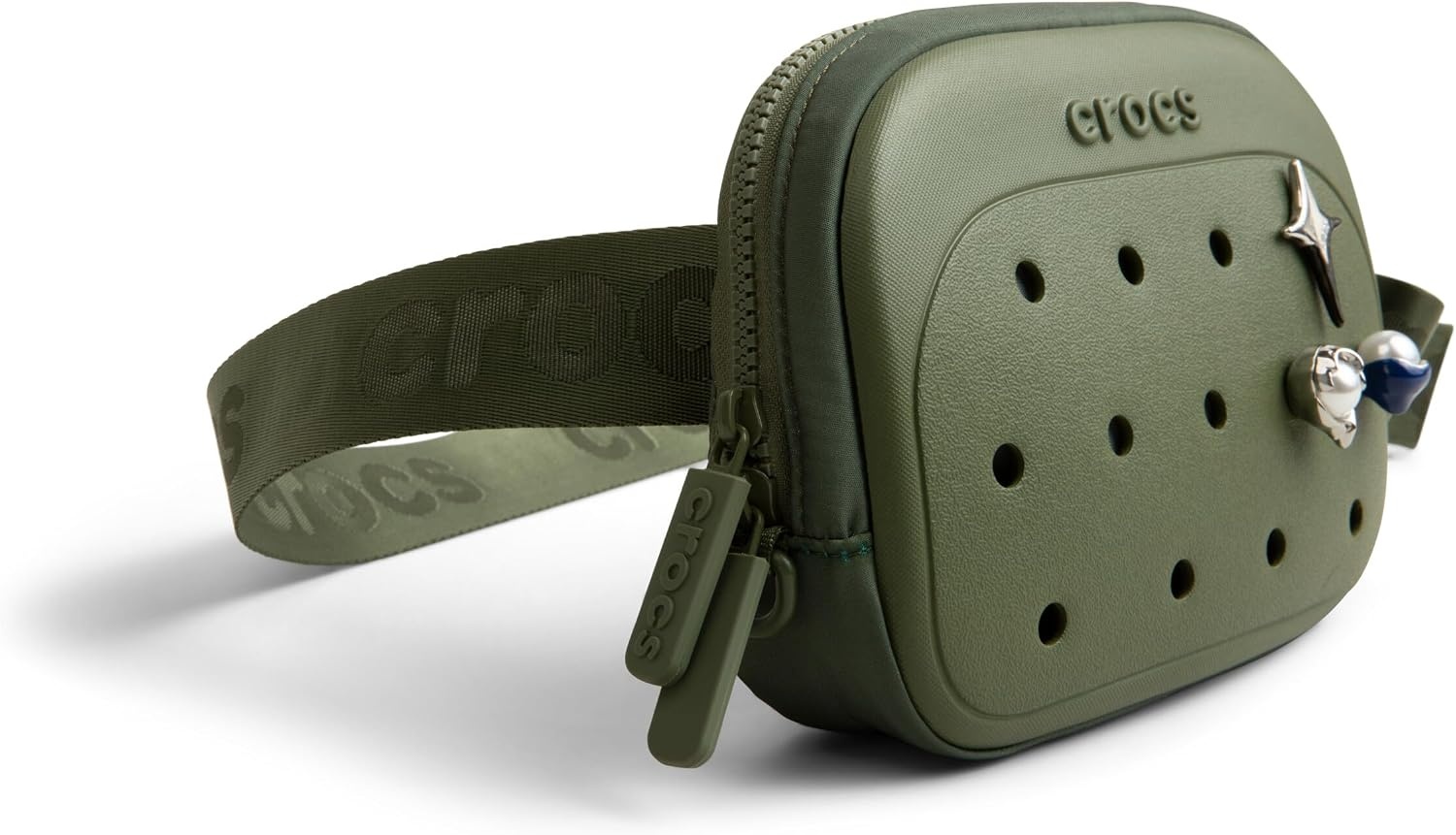 image:imageCrocs Classic Belt Waist Bag Customizable Fanny Pack Personalize with Jibbitz Charms Powder Pink One SizeCargo
