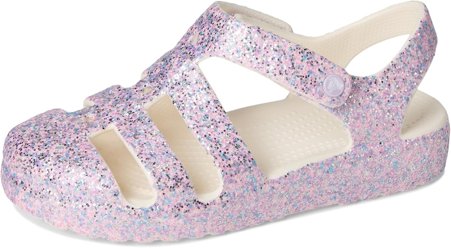 image:imageCrocs Kids Classic Fisherman Sandals Casual SandalsChalk Glitter