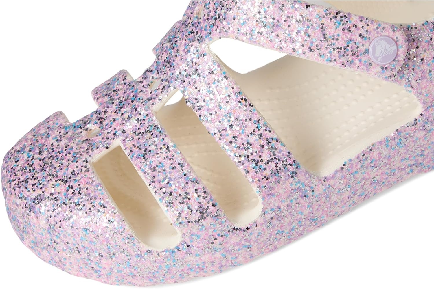 image:imageCrocs Kids Classic Fisherman Sandals Casual SandalsChalk Glitter