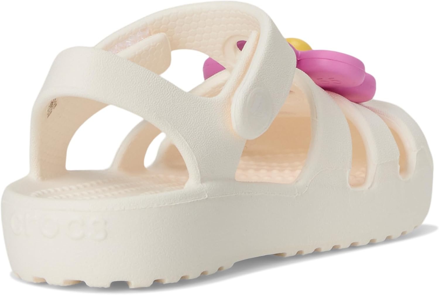 image:imageCrocs Kids Classic Fisherman Sandals Casual SandalsChalkFlower