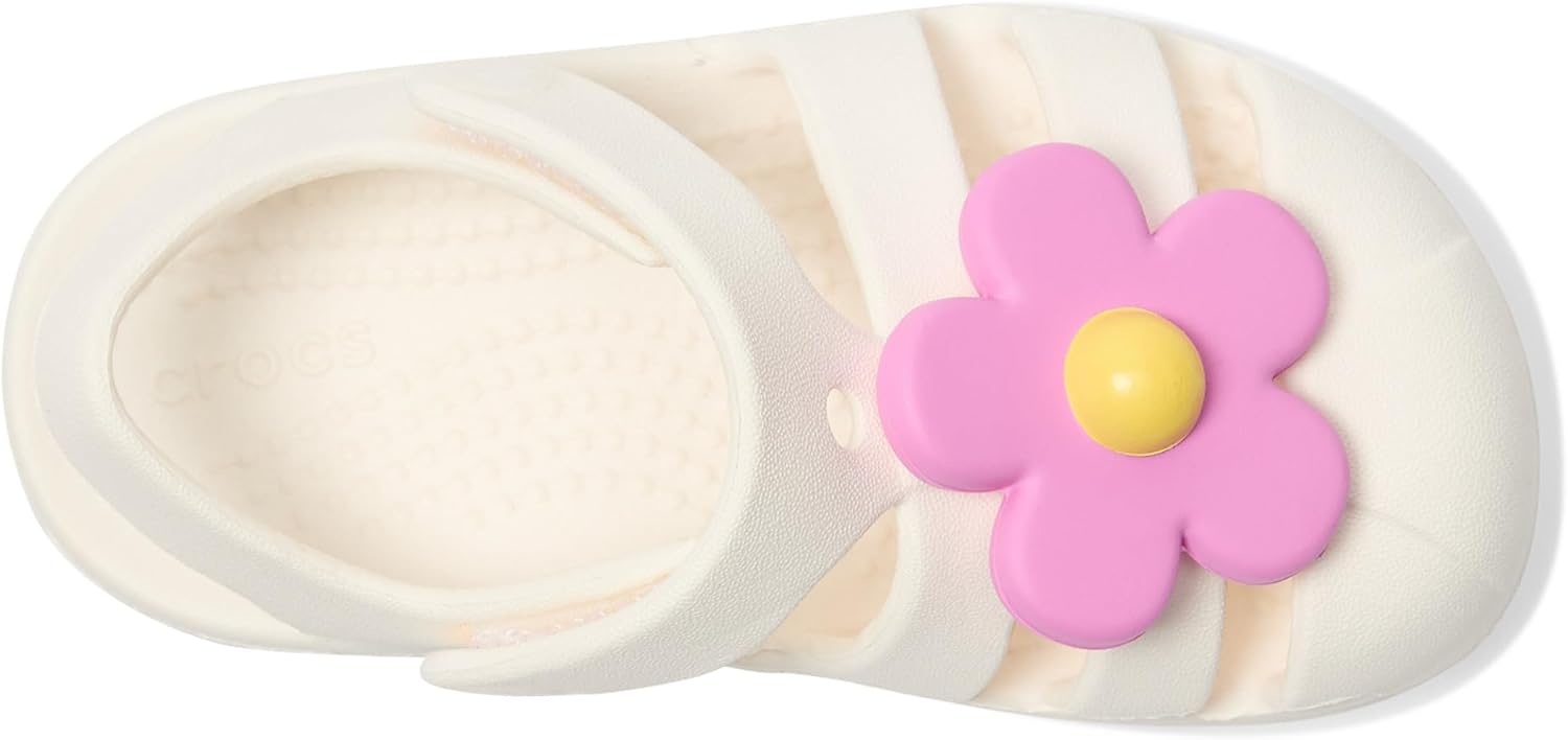 image:imageCrocs Kids Classic Fisherman Sandals Casual SandalsChalkFlower