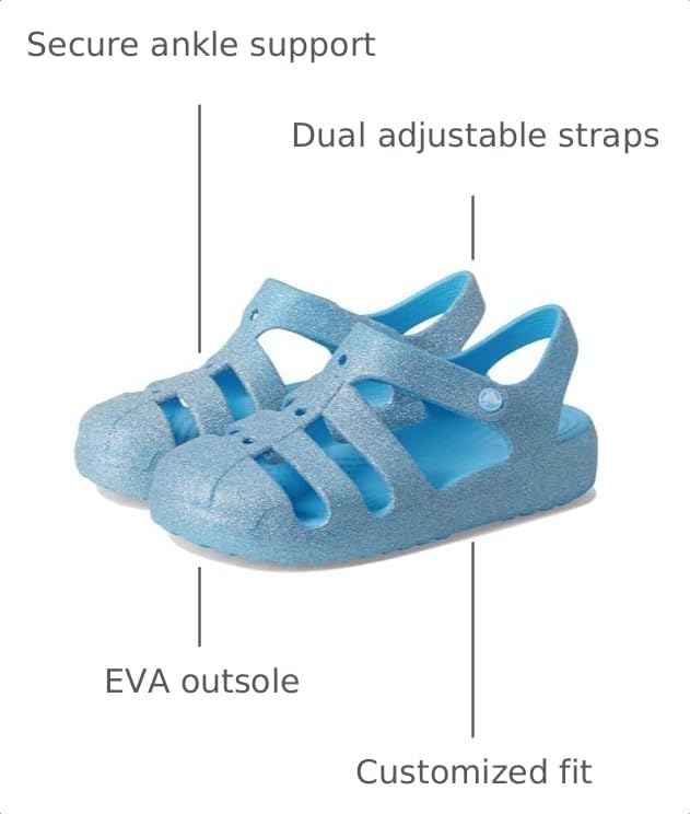 image:imageCrocs Kids Classic Fisherman Sandals Casual SandalsTinted Glass