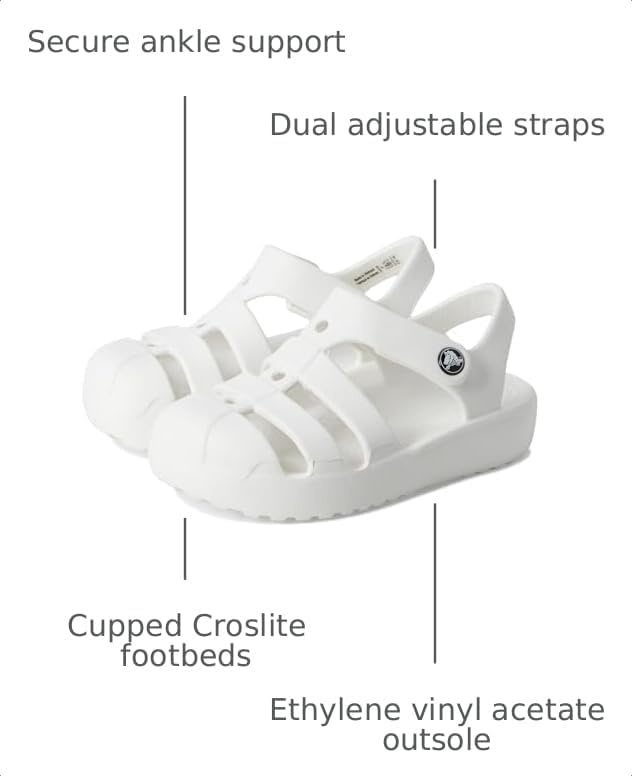 image:imageCrocs Kids Classic Fisherman Sandals Casual SandalsWhite