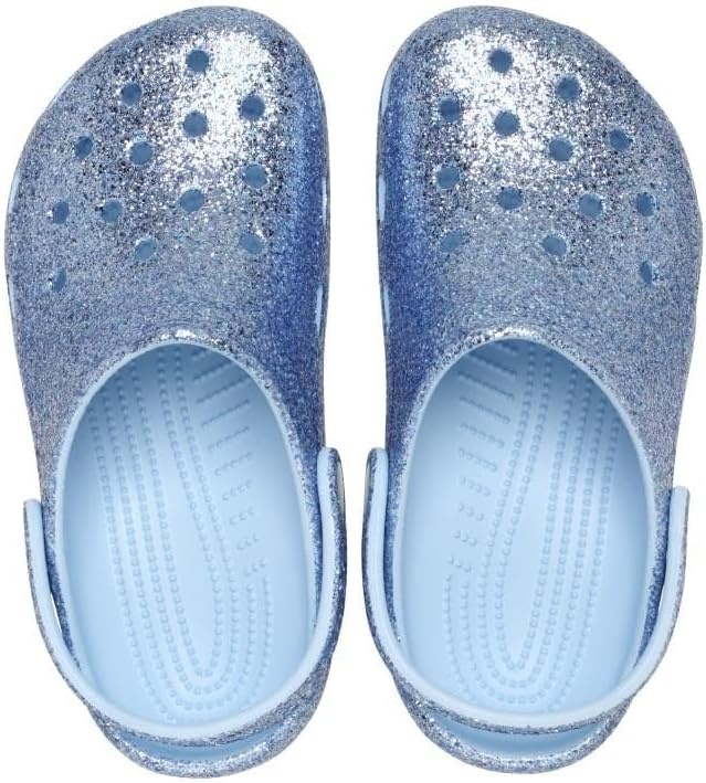 image:imageCrocs Kids Classic Glitter ClogBlue Frost Glitter