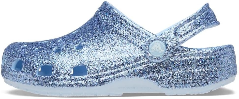 image:imageCrocs Kids Classic Glitter ClogBlue Frost Glitter
