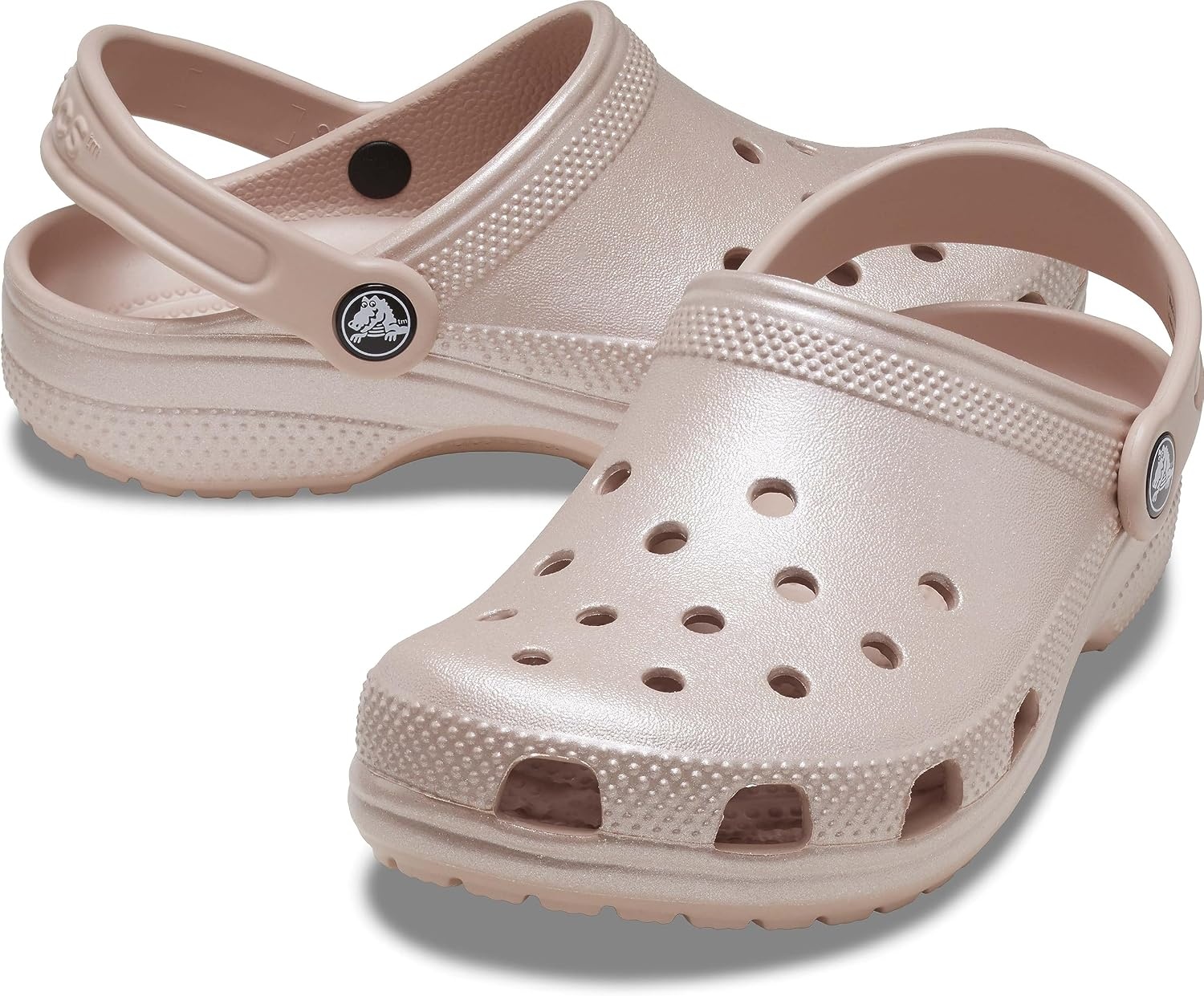 image:imageCrocs Kids Classic Glitter ClogPink ClayShimmer