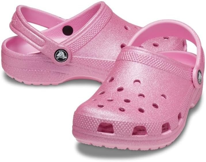 image:imageCrocs Kids Classic Glitter ClogPink Tweed Glitter