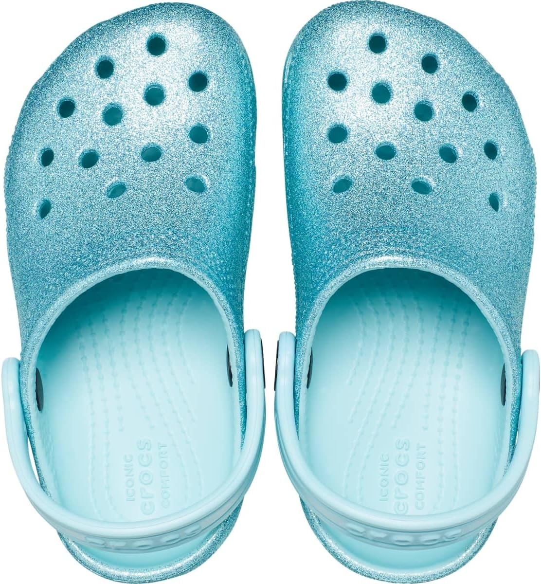 image:imageCrocs Kids Classic Glitter ClogPure Water