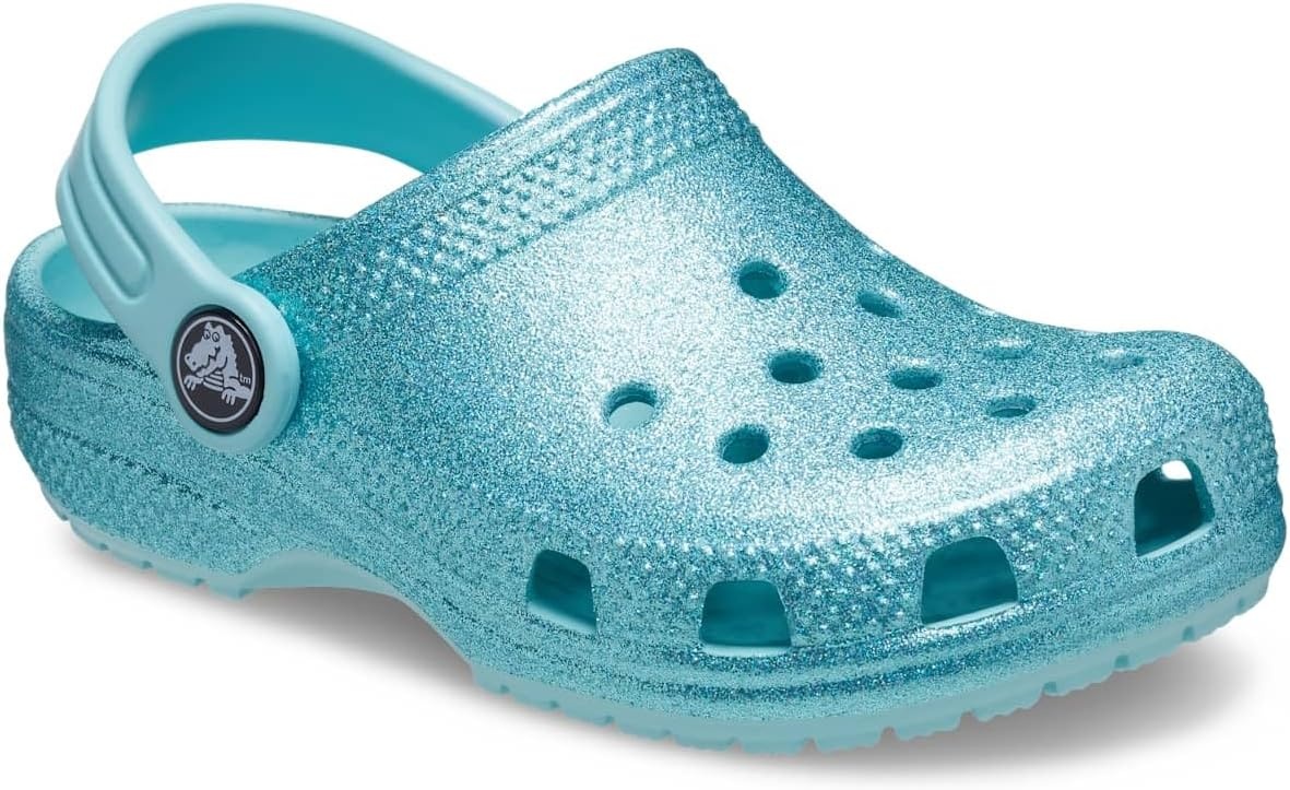 image:imageCrocs Kids Classic Glitter ClogPure Water
