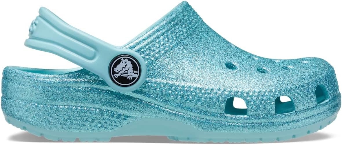 image:imageCrocs Kids Classic Glitter ClogPure Water