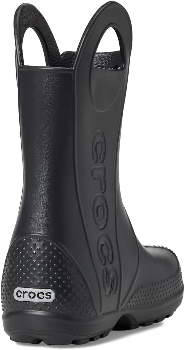 image:imageCrocs Kids Handle It Rain Boots Waterproof Slip On Shoes Kids Rain BootsBlack