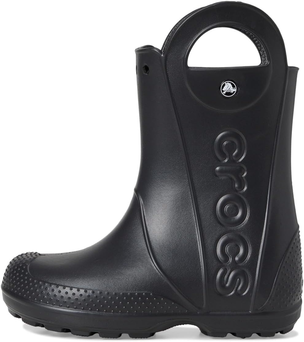 image:imageCrocs Kids Handle It Rain Boots Waterproof Slip On Shoes Kids Rain BootsBlack