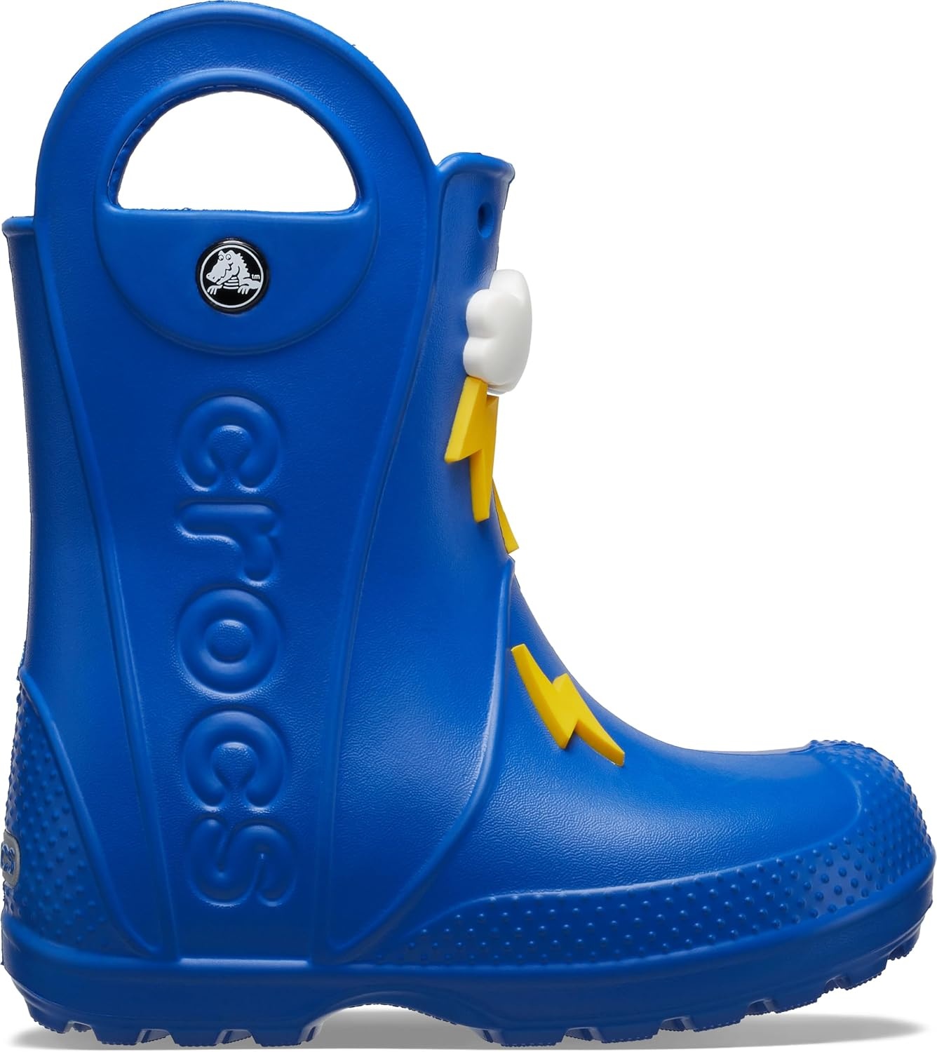 image:imageCrocs Kids Handle It Rain Boots Waterproof Slip On Shoes Kids Rain BootsBlue Bolt