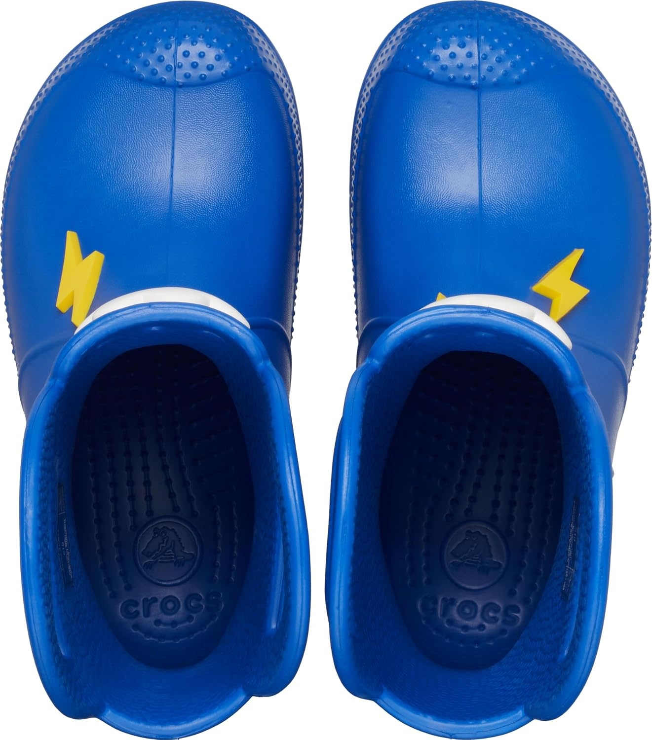image:imageCrocs Kids Handle It Rain Boots Waterproof Slip On Shoes Kids Rain BootsBlue Bolt