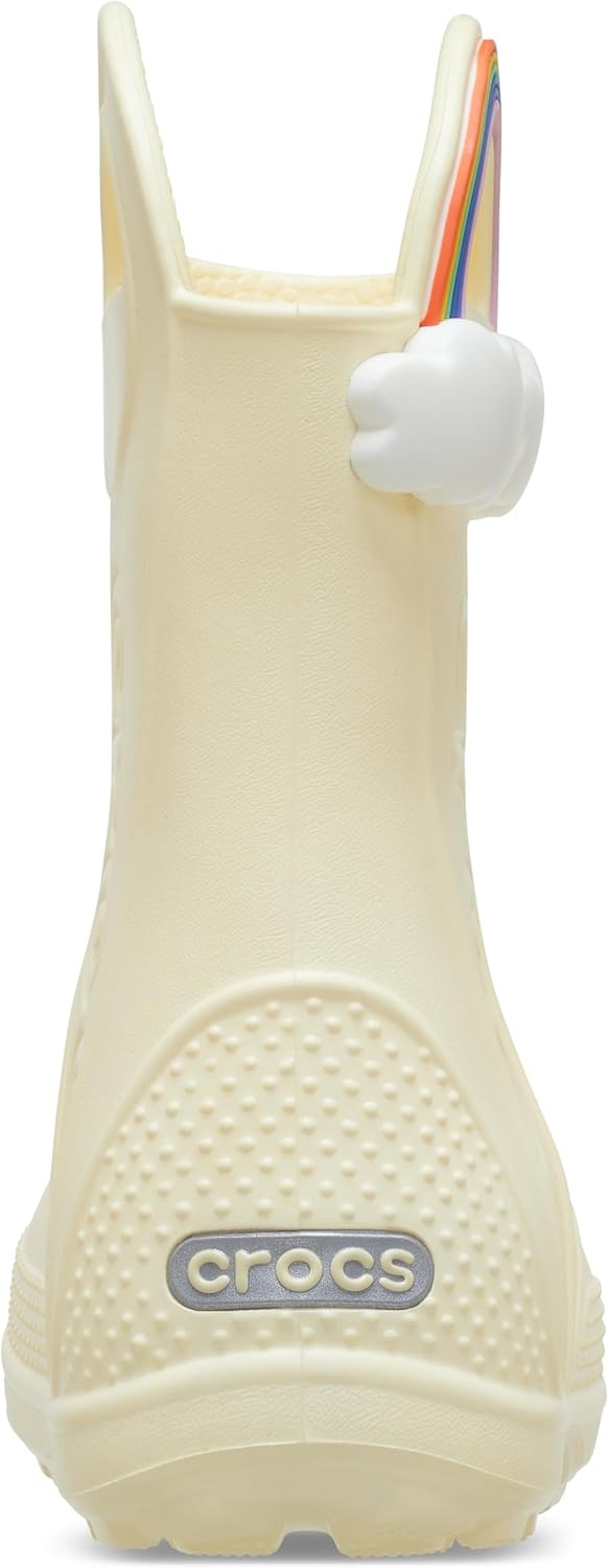 image:imageCrocs Kids Handle It Rain Boots Waterproof Slip On Shoes Kids Rain BootsButtercream