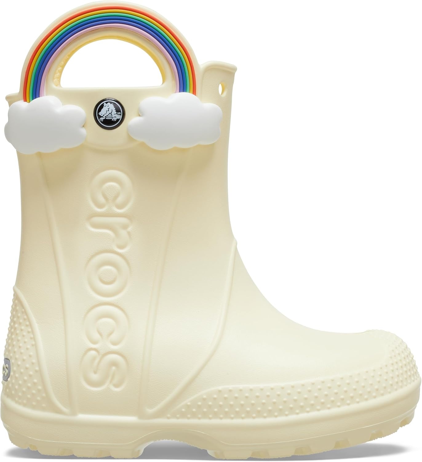 image:imageCrocs Kids Handle It Rain Boots Waterproof Slip On Shoes Kids Rain BootsButtercream