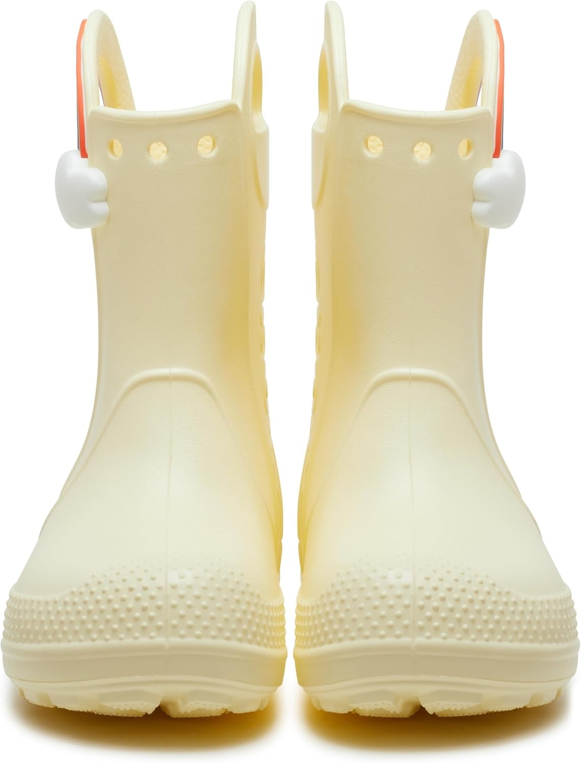 image:imageCrocs Kids Handle It Rain Boots Waterproof Slip On Shoes Kids Rain BootsButtercreamRainbow