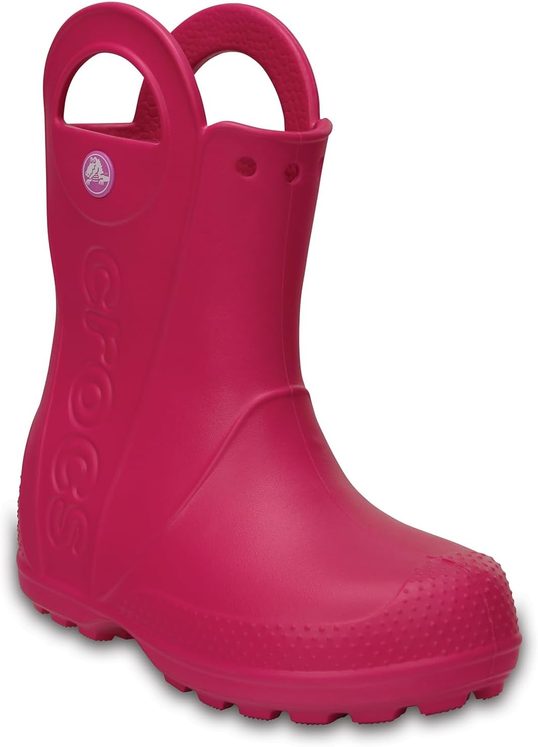 image:imageCrocs Kids Handle It Rain Boots Waterproof Slip On Shoes Kids Rain BootsCandy Pink